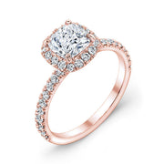 Classic Cushion Cut Halo Engagement Ring - Diamond Love Inc.