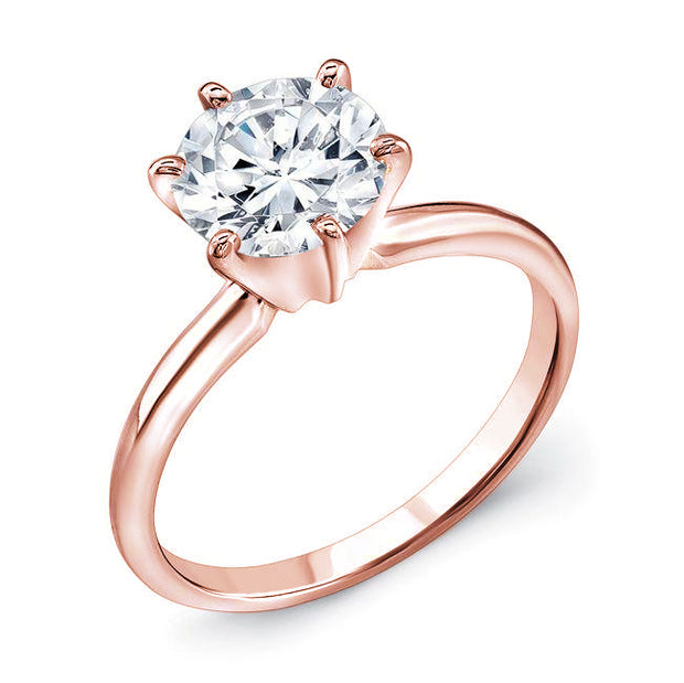 Round Cut Solitaire Engagement Ring - Diamond Love Inc.