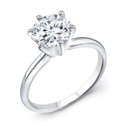 Round Cut Solitaire Engagement Ring - Diamond Love Inc