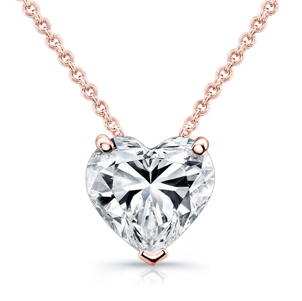 Heart Shaped Diamond Pendant - Diamond Love Inc.